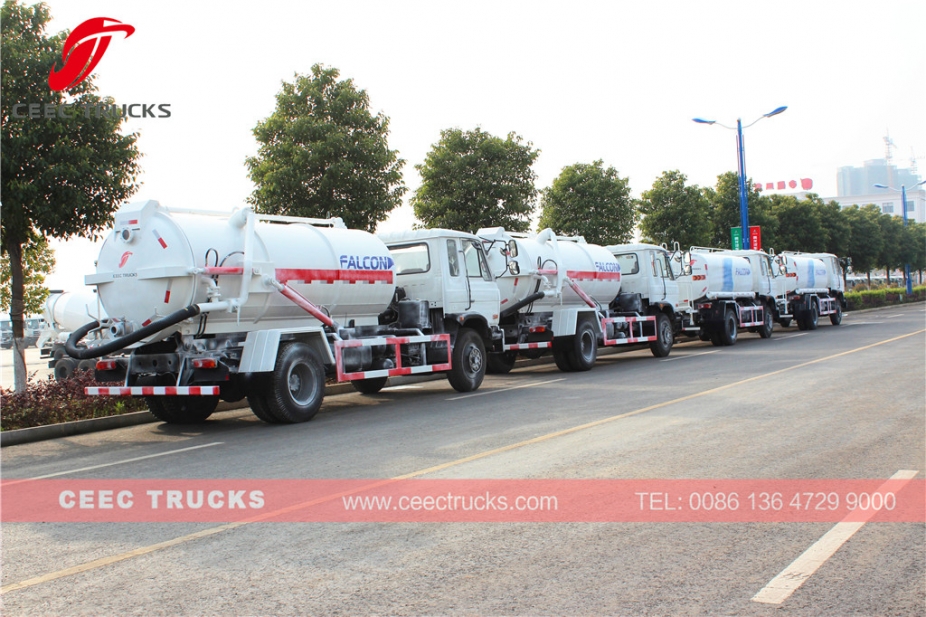 รถบรรทุกถังสูญญากาศ Dongfeng 10,000L