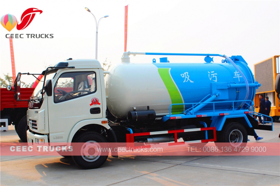 รถบรรทุกดูดส้วม Dongfeng 8,000L