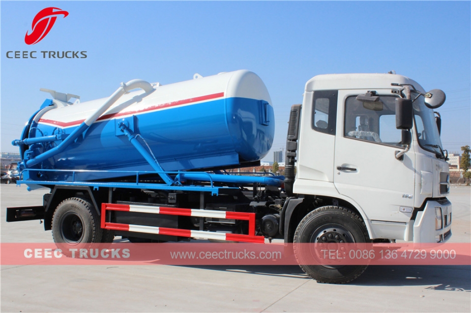 รถบรรทุกดูดน้ำเสีย Dongfeng 10,000L