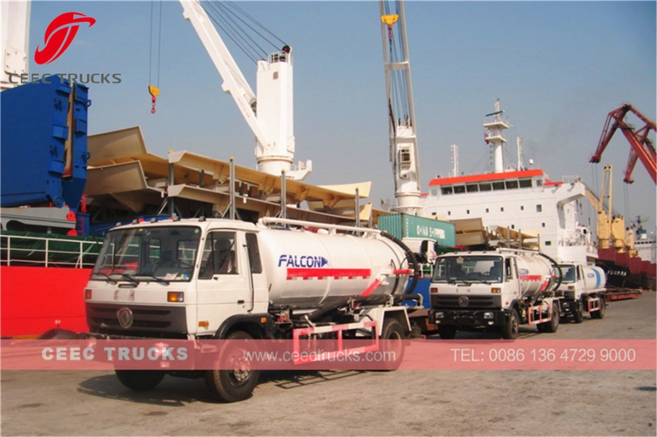 รถบรรทุกถังสูญญากาศ Dongfeng 10,000L