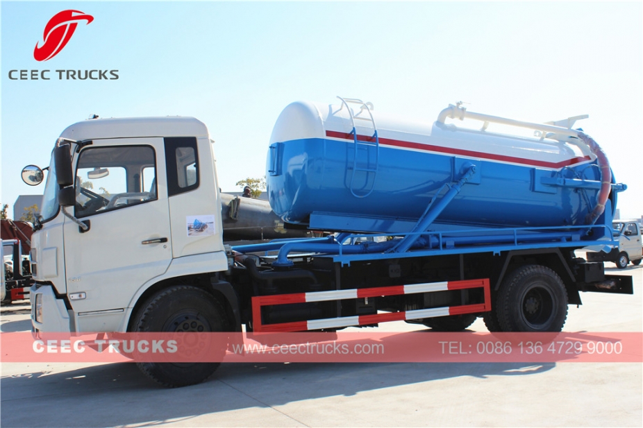 รถบรรทุกดูดน้ำเสีย Dongfeng 10,000L