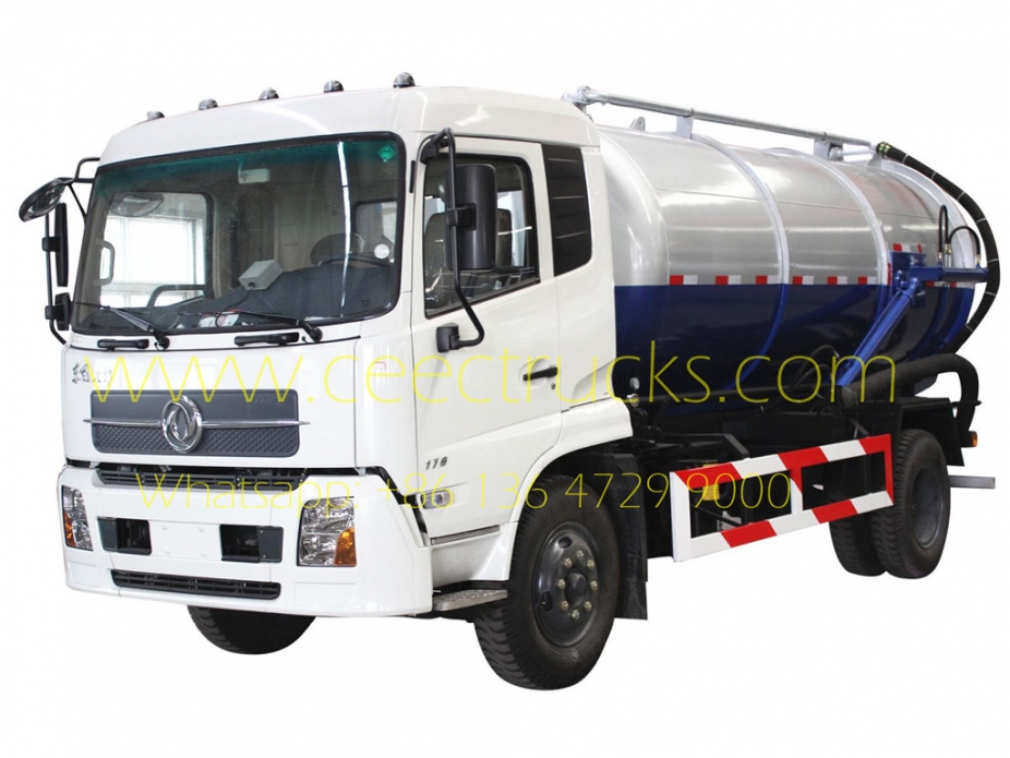 รถบรรทุกถังสูญญากาศ Dongfeng 10,000L