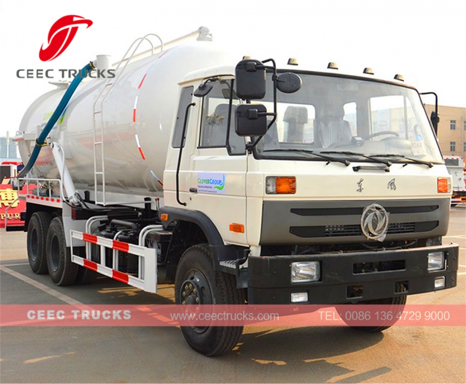 รถบรรทุกถังดูดน้ำเสีย Dongfeng 16CBM