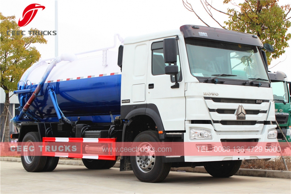 รถบรรทุกดูดน้ำเสีย HOWO RHD รุ่น 10,000L