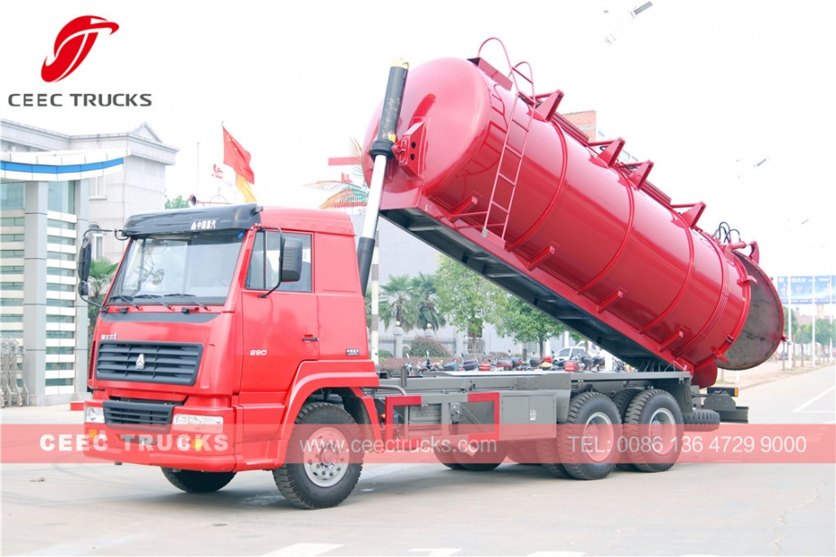 ขายรถบรรทุกเก็บส้วม HOWO 18CBM