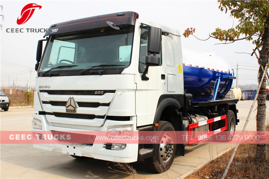 รถบรรทุกดูดน้ำเสีย HOWO RHD รุ่น 10,000L