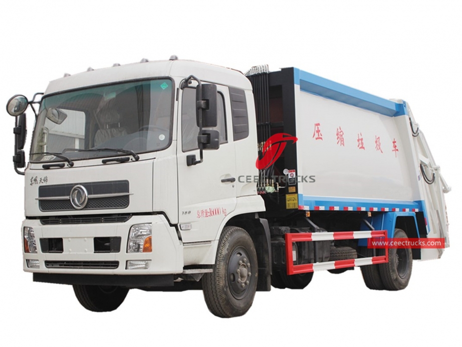 รถบรรทุกบดอัดขยะขนาด 14CBM Dongfeng