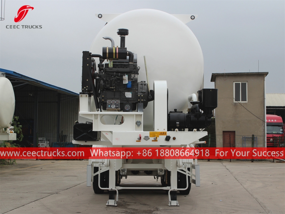 รถพ่วงบรรทุกผง 3 เพลา 32CBM