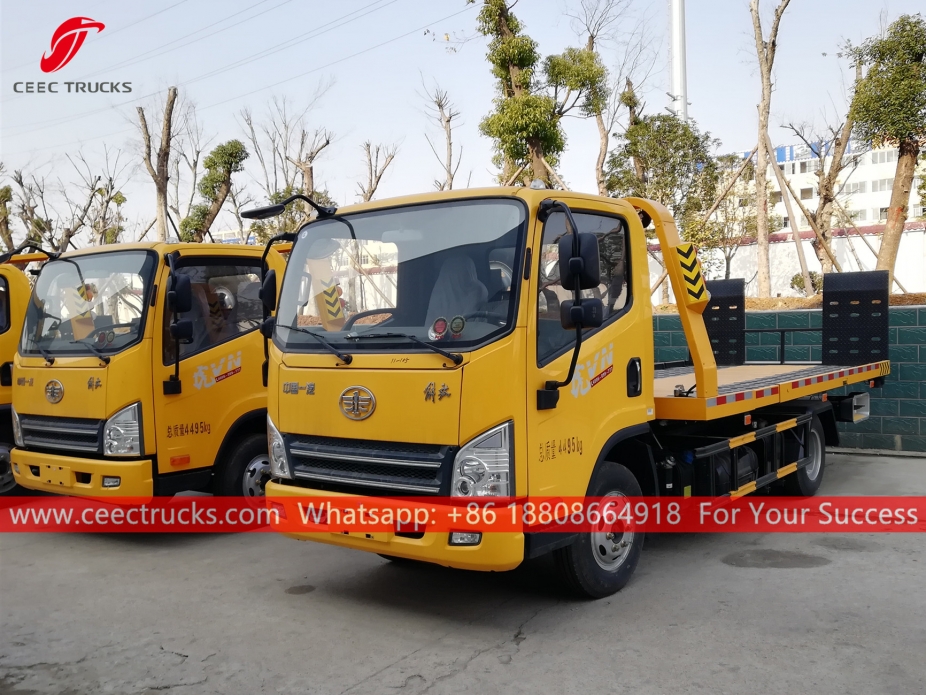 รถบรรทุก 4x2 แบบพื้นเรียบต่ำ FAW