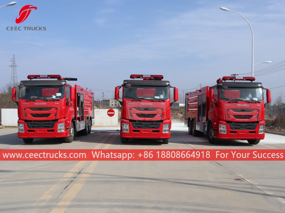 รถดับเพลิงผงแห้งขนาด 10,000 ลิตร