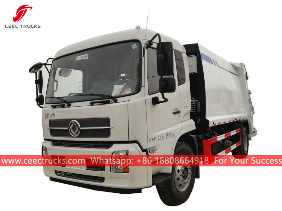 รถบรรทุกอัดขยะขนาด 12CBM Dongfeng