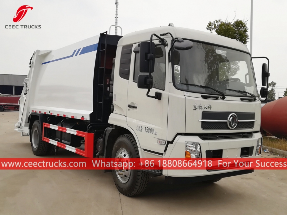 รถบรรทุกอัดขยะขนาด 12CBM Dongfeng