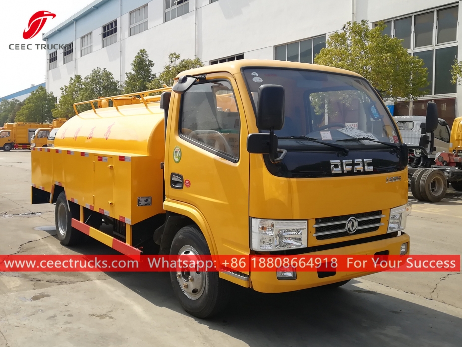 รถบรรทุกล้างท่อระบายน้ำ 4CBM DONGFENG