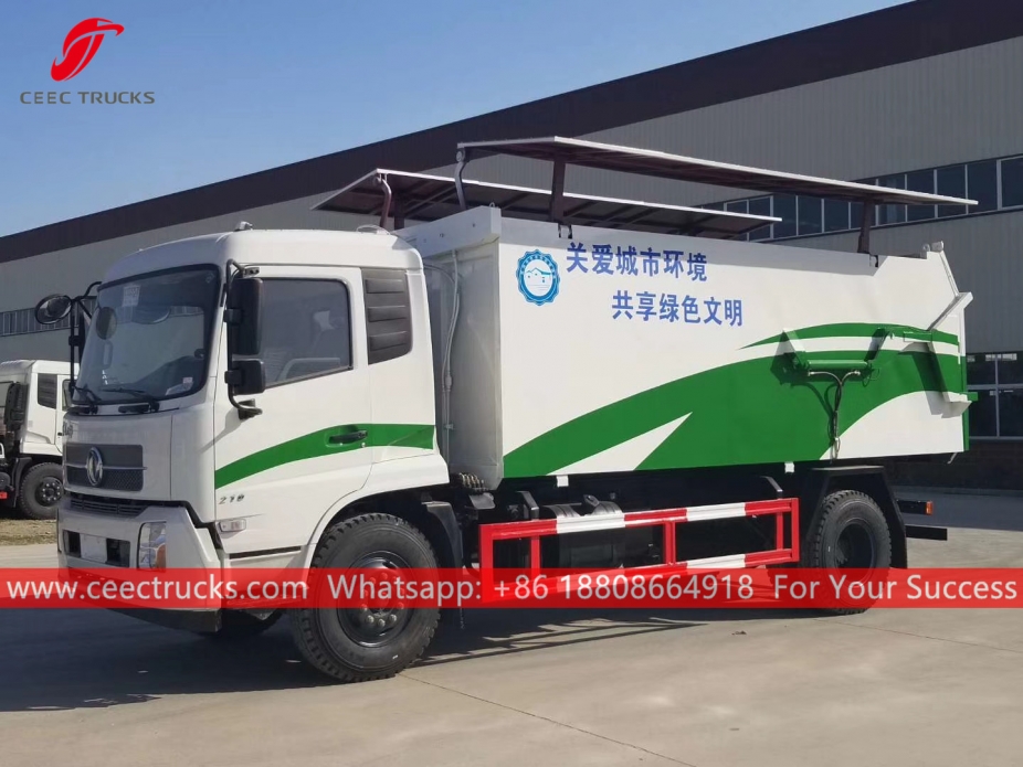 รถบรรทุกขยะไฮดรอลิก 12CBM DONGFENG