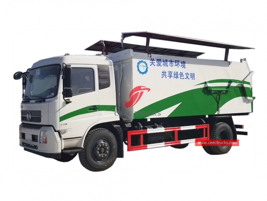 รถบรรทุกขยะไฮดรอลิก 12CBM DONGFENG