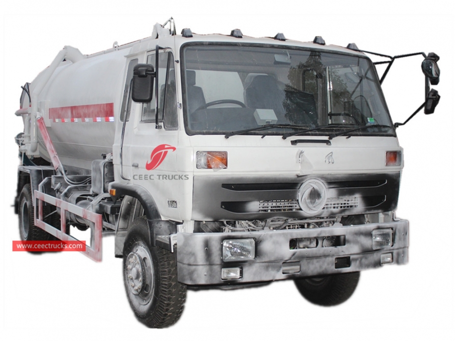 เรือบรรทุกน้ำมันดูดขนาด 10,000 ลิตร DongFeng