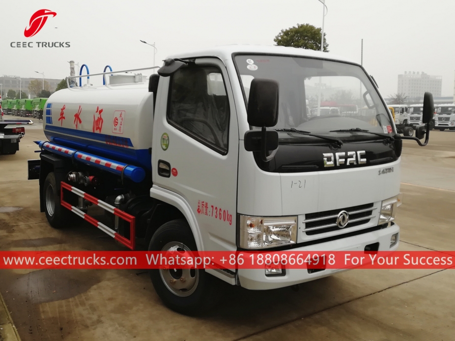 รถบรรทุกน้ำขนาด 4 CBM DONGFENG