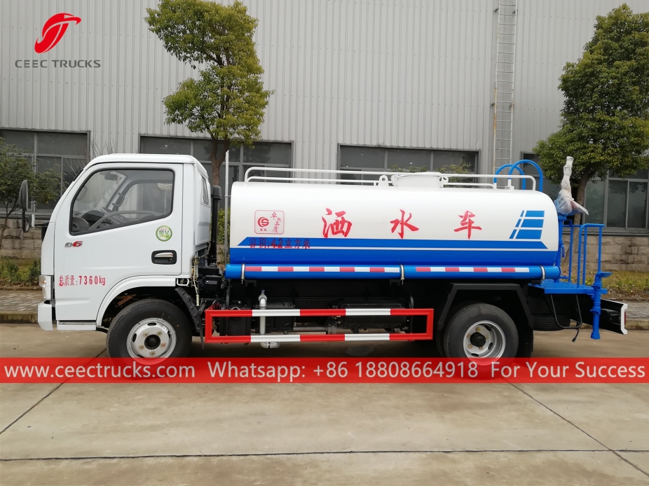 รถบรรทุกน้ำขนาด 4 CBM DONGFENG