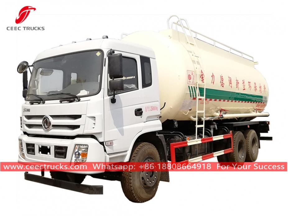 รถบรรทุกขนส่งผง Dongfeng