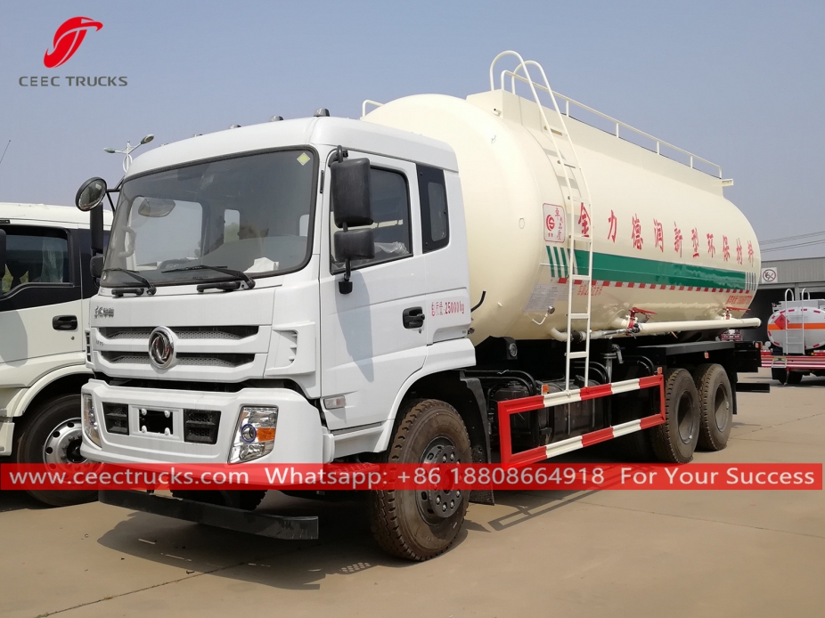 รถบรรทุกขนส่งผง Dongfeng
