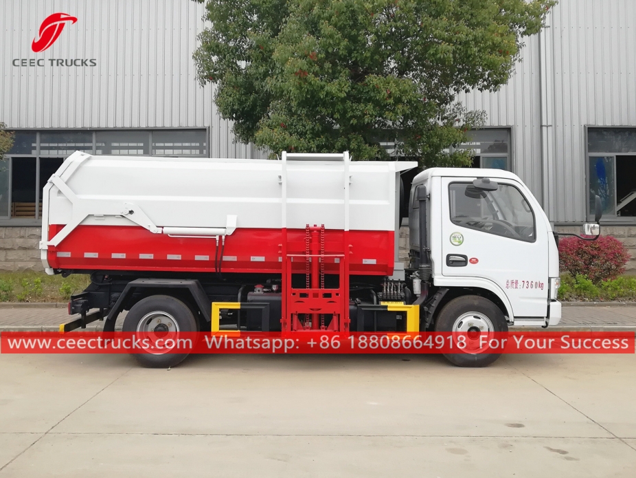 เครื่องเก็บขยะ 6CBM Dongfeng