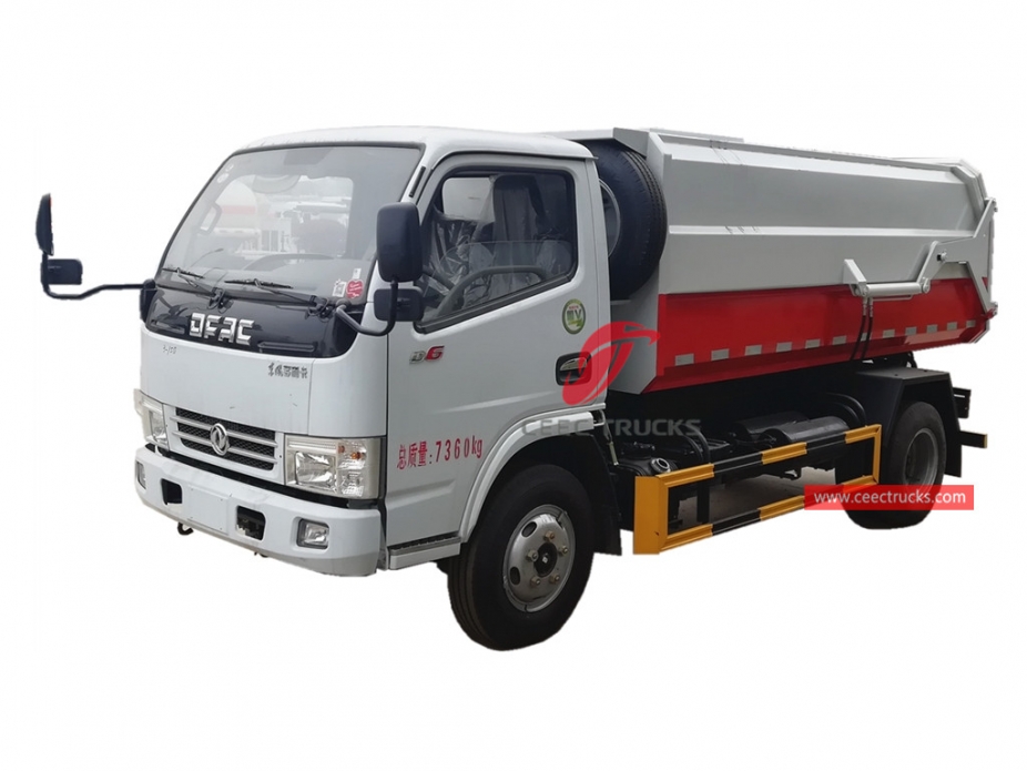 เครื่องเก็บขยะ 6CBM Dongfeng