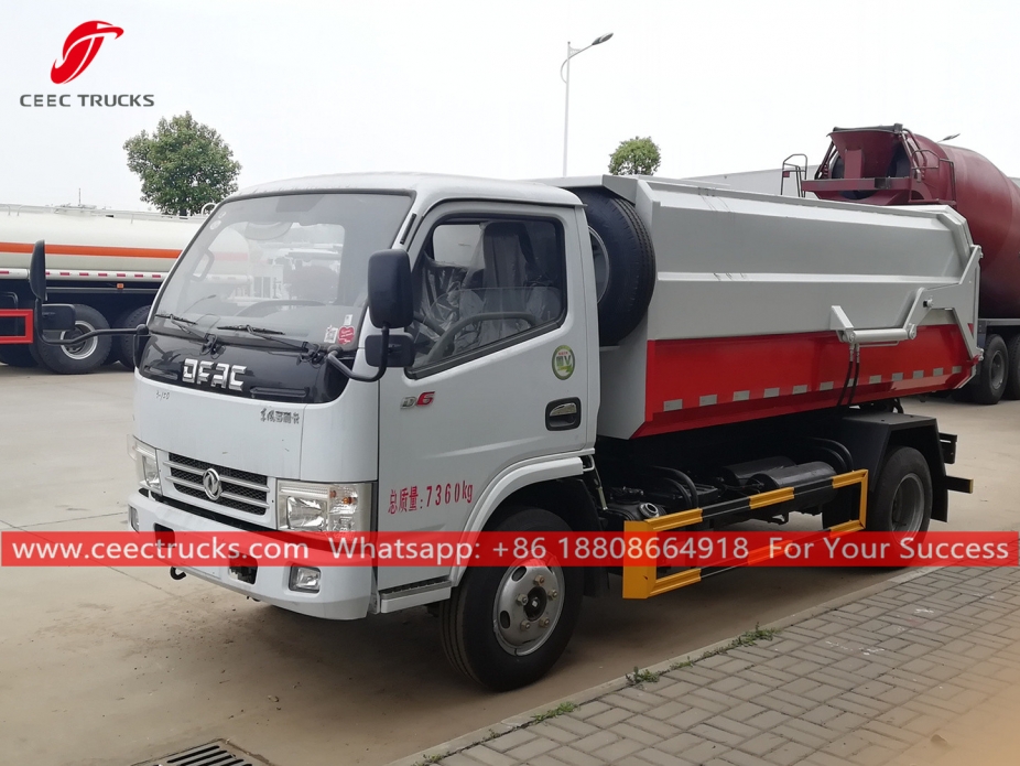 เครื่องเก็บขยะ 6CBM Dongfeng