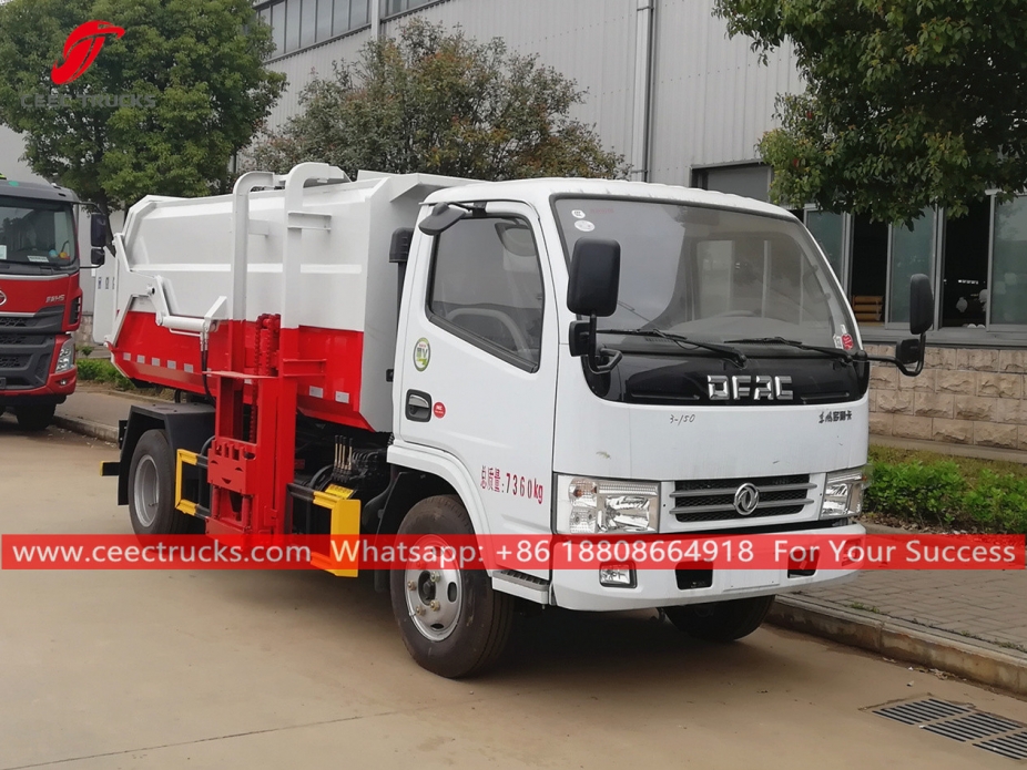 เครื่องเก็บขยะ 6CBM Dongfeng