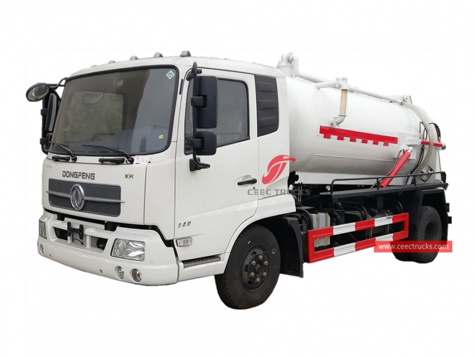 รถบรรทุกถังดูดน้ำเสียขนาด 8,000 ลิตร DONGFENG