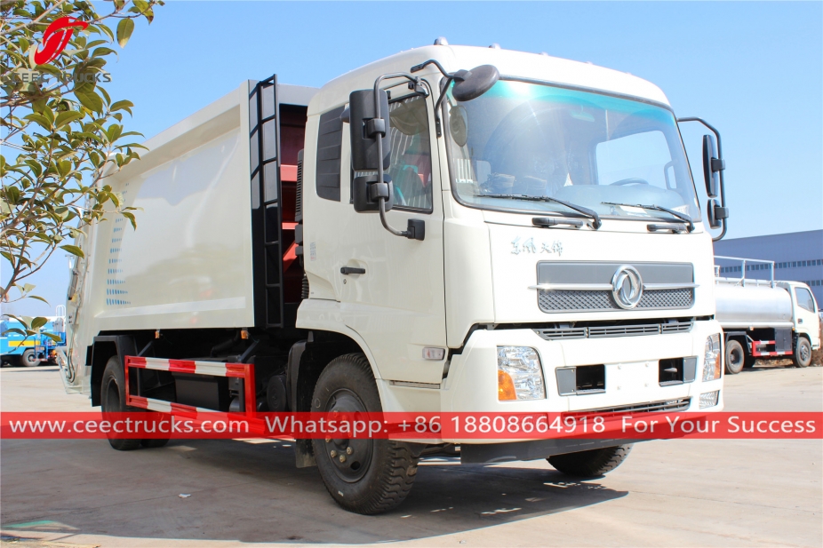 รถบรรทุกขยะคอมเพรสเซอร์ 12CBM Dongfeng