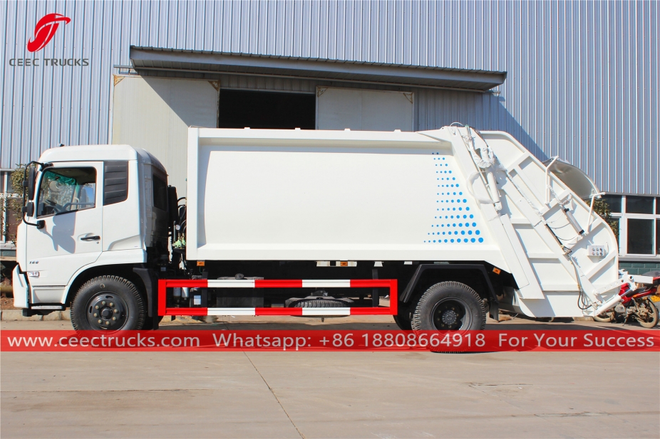 รถบรรทุกขยะคอมเพรสเซอร์ 12CBM Dongfeng