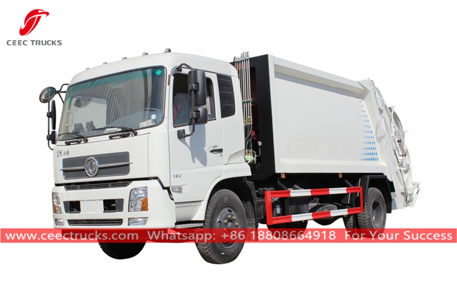 รถบรรทุกขยะคอมเพรสเซอร์ 12CBM Dongfeng