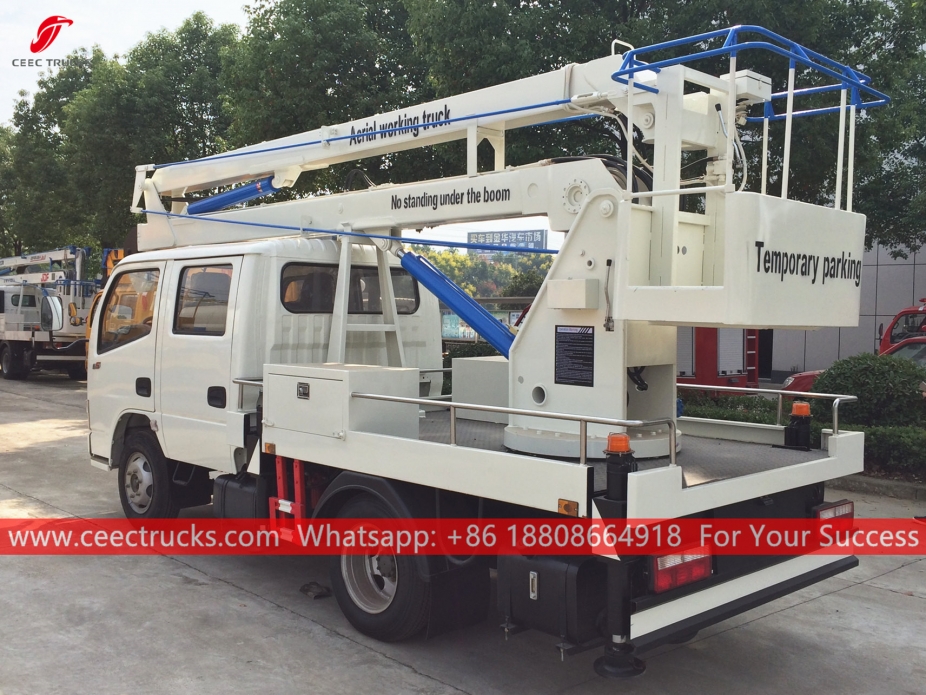 รถบรรทุกทำงานบนอากาศขนาด 12 เมตร Dongfeng