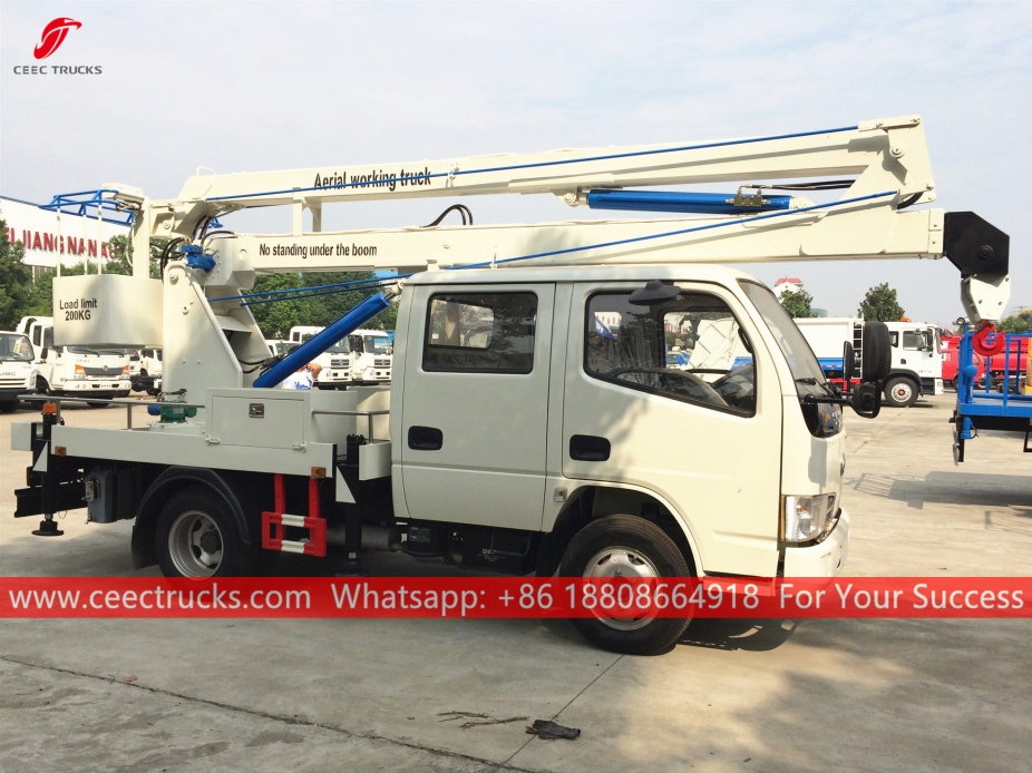 รถบรรทุกทำงานบนอากาศขนาด 12 เมตร Dongfeng