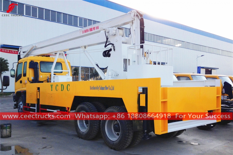 รถบรรทุกแพลตฟอร์มการทำงานเหนือศีรษะ ISUZU 6x4