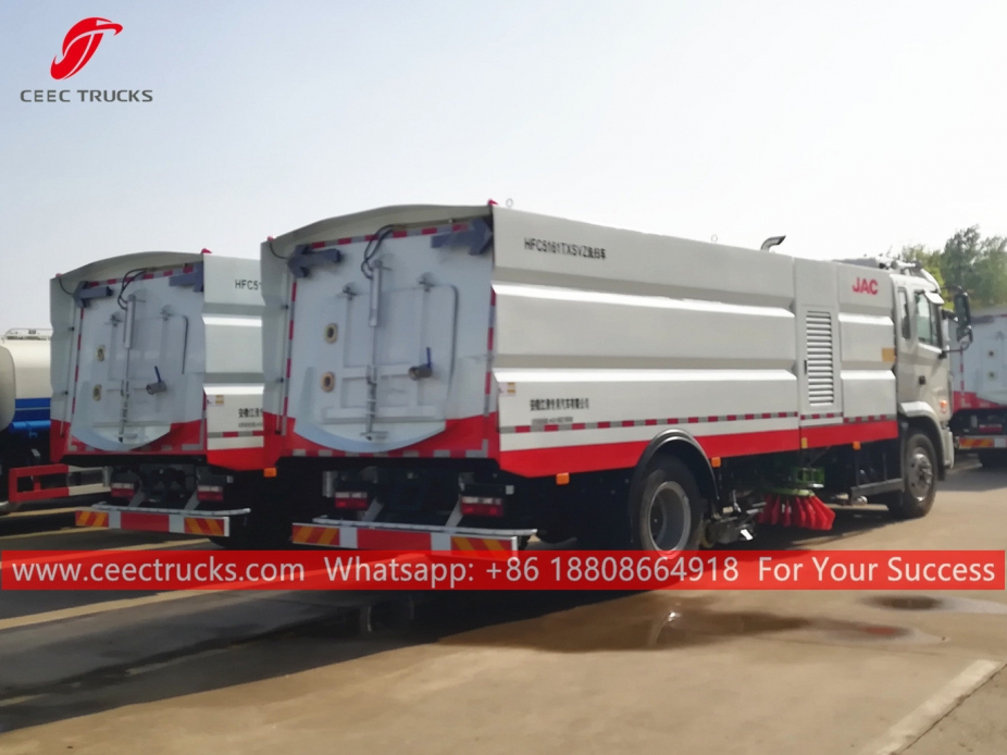 รถกวาดถนนและล้างถนน JAC