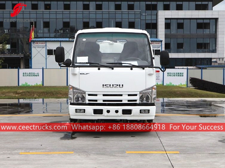 รถบรรทุกน้ำ ISUZU 4CBM พร้อมสายฉีดน้ำแรงดันสูง