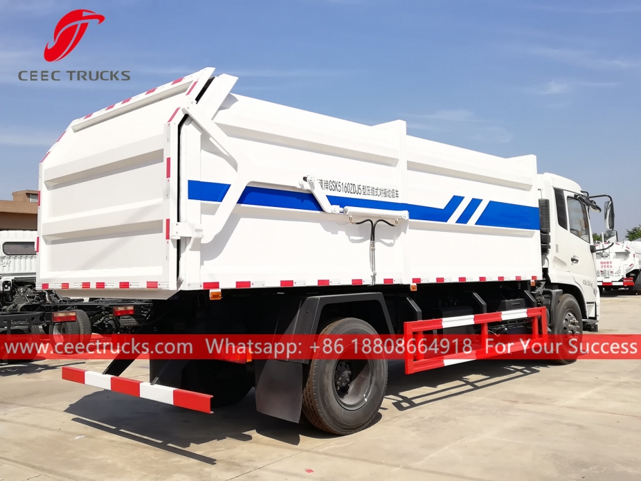 รถบรรทุกเก็บขยะขนาด 15CBM Dongfeng
