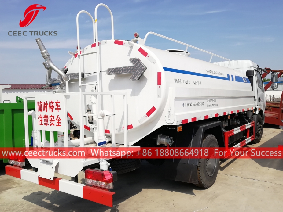 รถบรรทุกน้ำขนาด 7 CBM DONGFENG