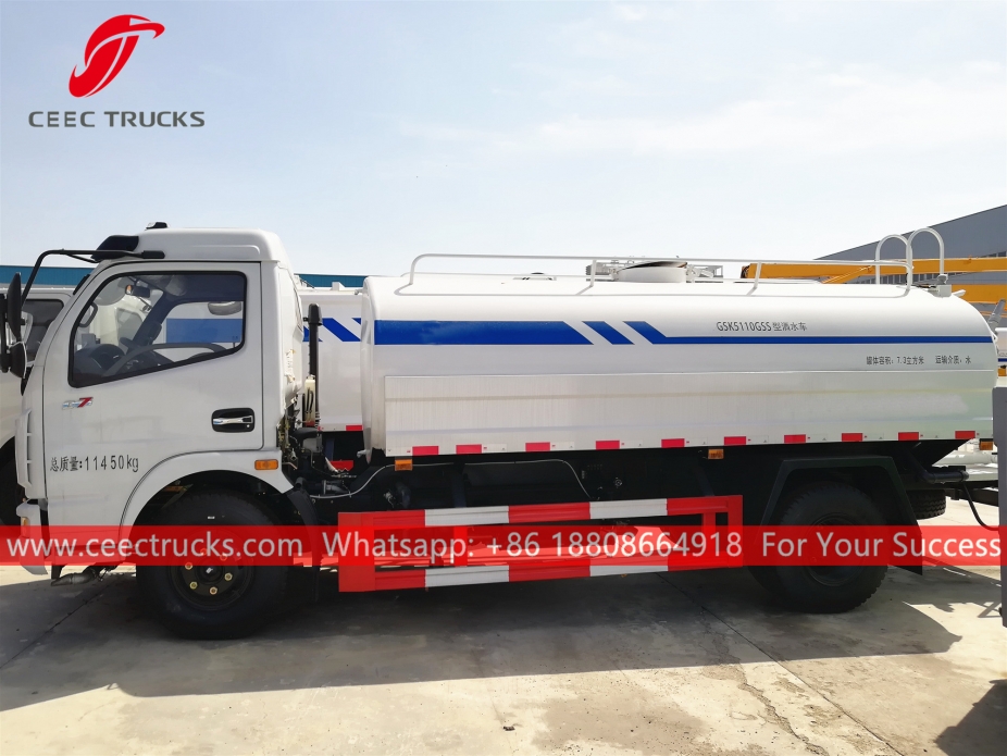 รถบรรทุกน้ำขนาด 7 CBM DONGFENG