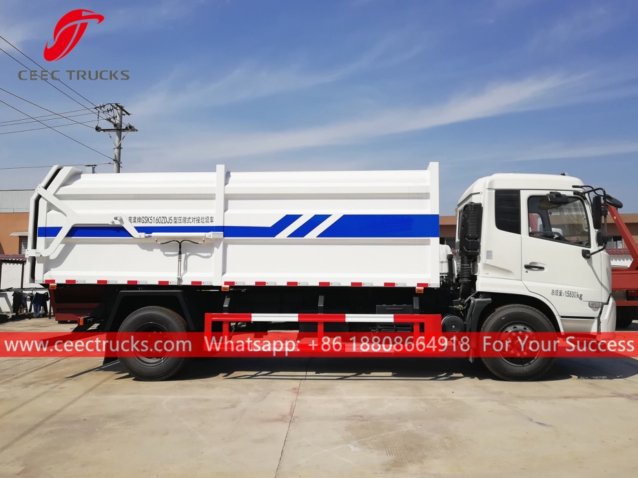 รถบรรทุกเก็บขยะขนาด 15CBM Dongfeng