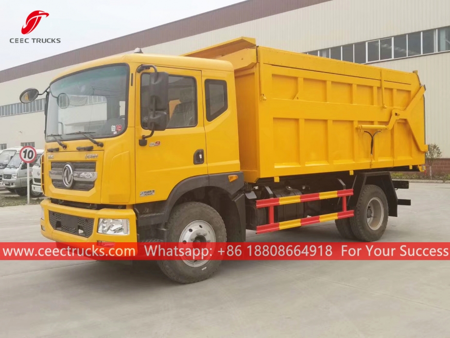 รถบรรทุกขยะจอดเทียบท่า 12CBM DONGFENG