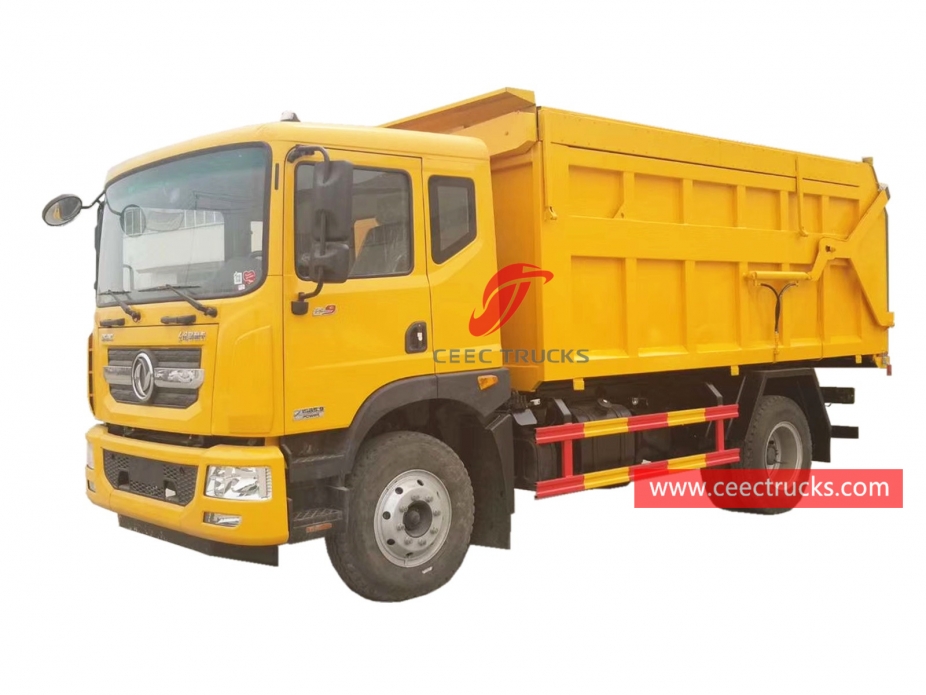 รถบรรทุกขยะจอดเทียบท่า 12CBM DONGFENG