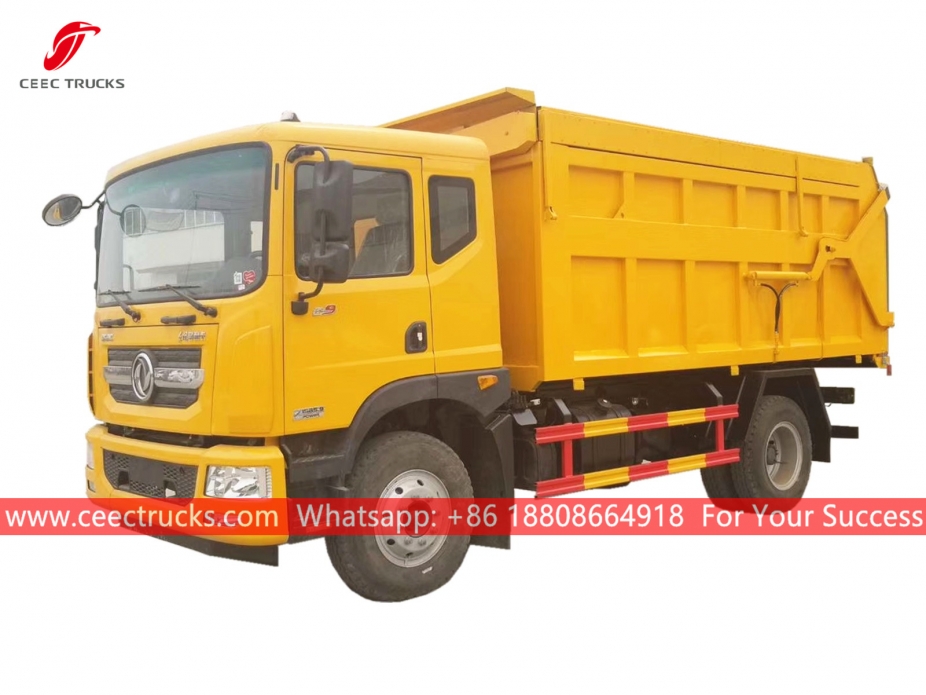รถบรรทุกขยะจอดเทียบท่า 12CBM DONGFENG