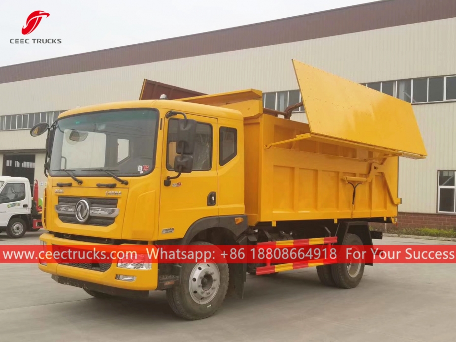 รถบรรทุกขยะจอดเทียบท่า 12CBM DONGFENG