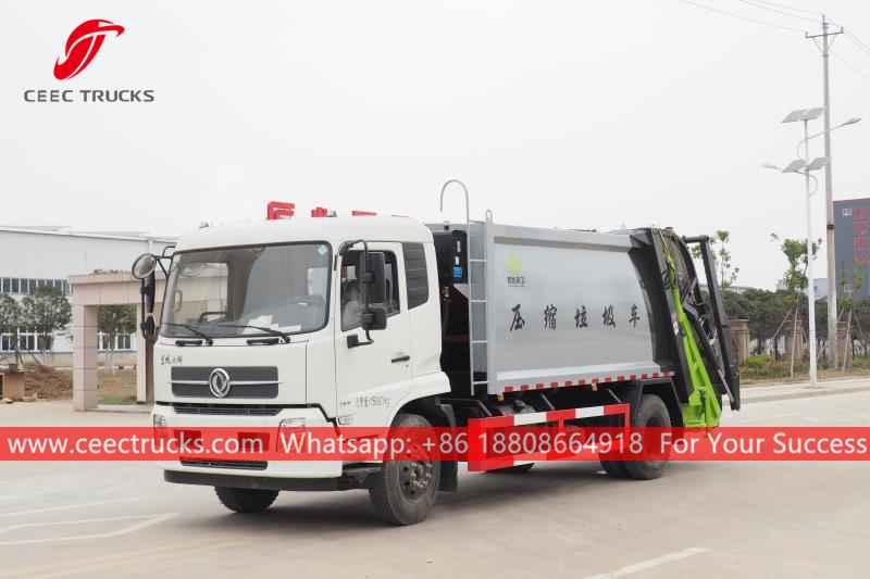 รถบรรทุกบดอัดขยะ Dongfeng 10CBM