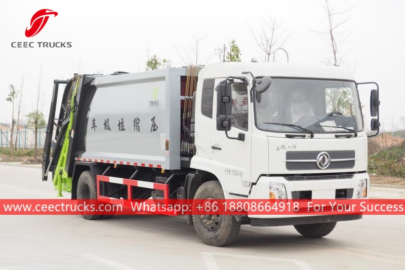 รถบรรทุกบดอัดขยะ Dongfeng 10CBM