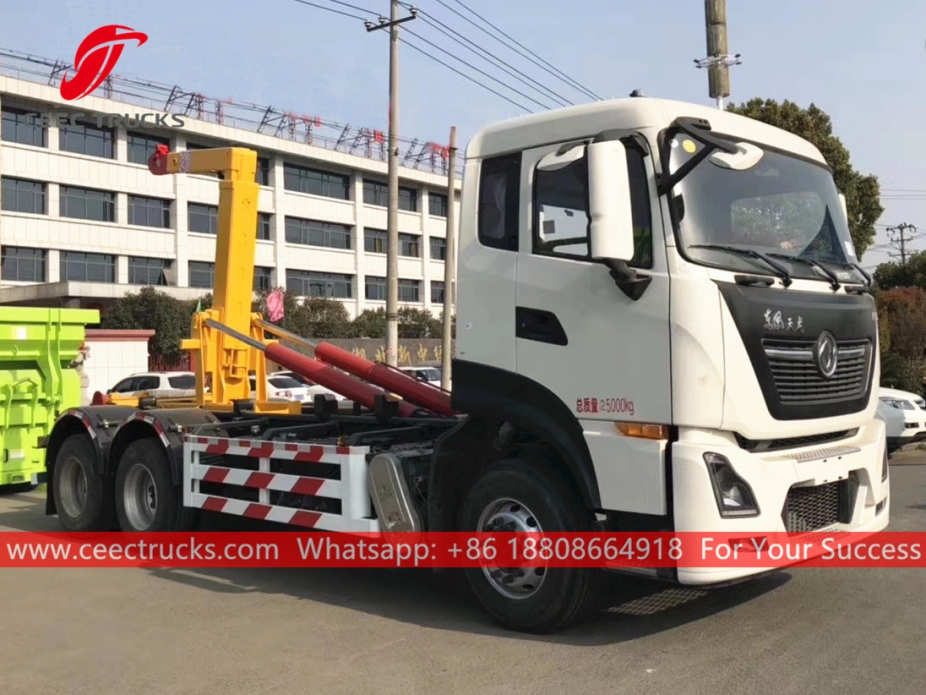 รถบรรทุกยกตะขอ Dongfeng Compactor
