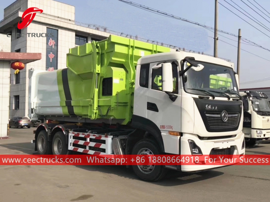 รถบรรทุกยกตะขอ Dongfeng Compactor