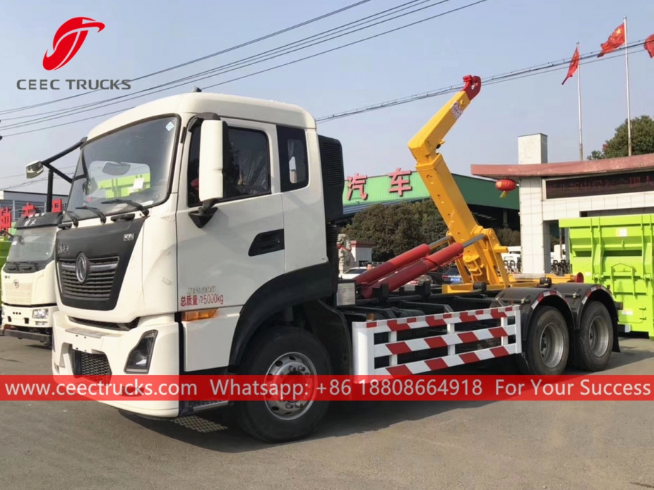 รถบรรทุกยกตะขอ Dongfeng Compactor